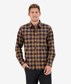 Swanndri Taranaki Tailor Shirt - Gold/Navy