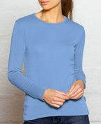 Bay Road Merino Womens Crew - Boston Blue