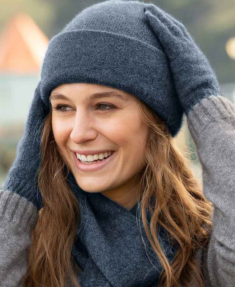 Noble Wilde Merino Possum Beanie - Neptune