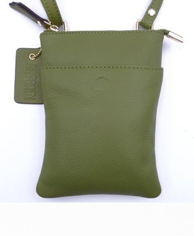 Second Nature Front Pocket Pouch Bag - Fern