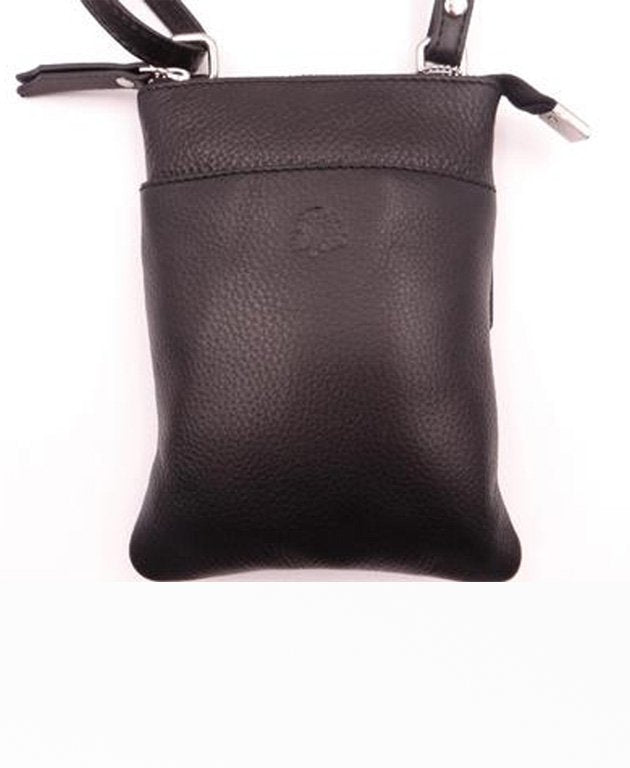 Second Nature Front Pocket Pouch Bag - Black Silver
