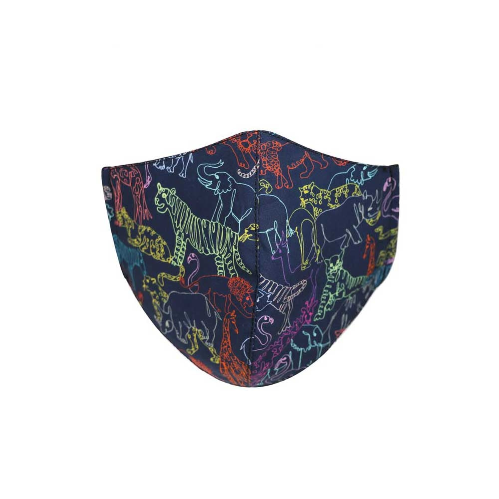 Parisian Petits Face Mask - Neon Safari