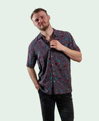 Kingston Grange Shirt S/S Bamboo Wanakiji Dreaming - Wanakiji Dream
