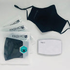 Vassalli 3 Pack Facemasks + PM2.5 Filters - Black