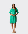 Foil Dress Crowd Pleaser Linen