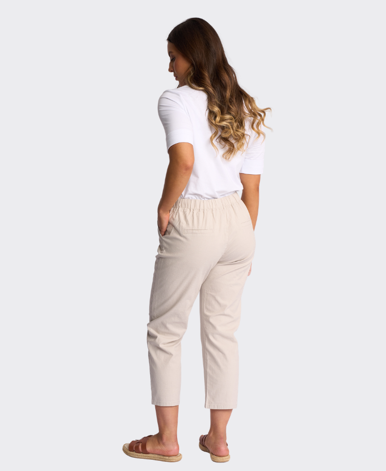 Vassalli Pant Henley 7/8 Slim Leg Elastic Waist