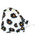 Fashion Mask + 2 Filters - White Daisy