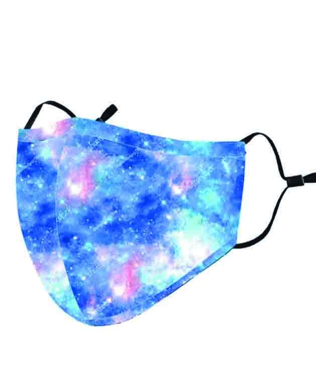 Fashion Mask + 2 Filters - Blue Galaxy