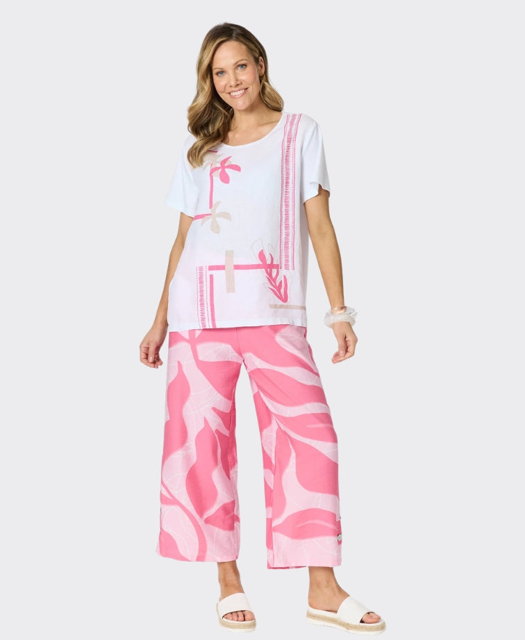 Clarity Pant Bay Leaf Print
