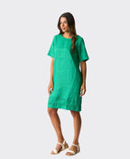 Foil Dress Crowd Pleaser Linen
