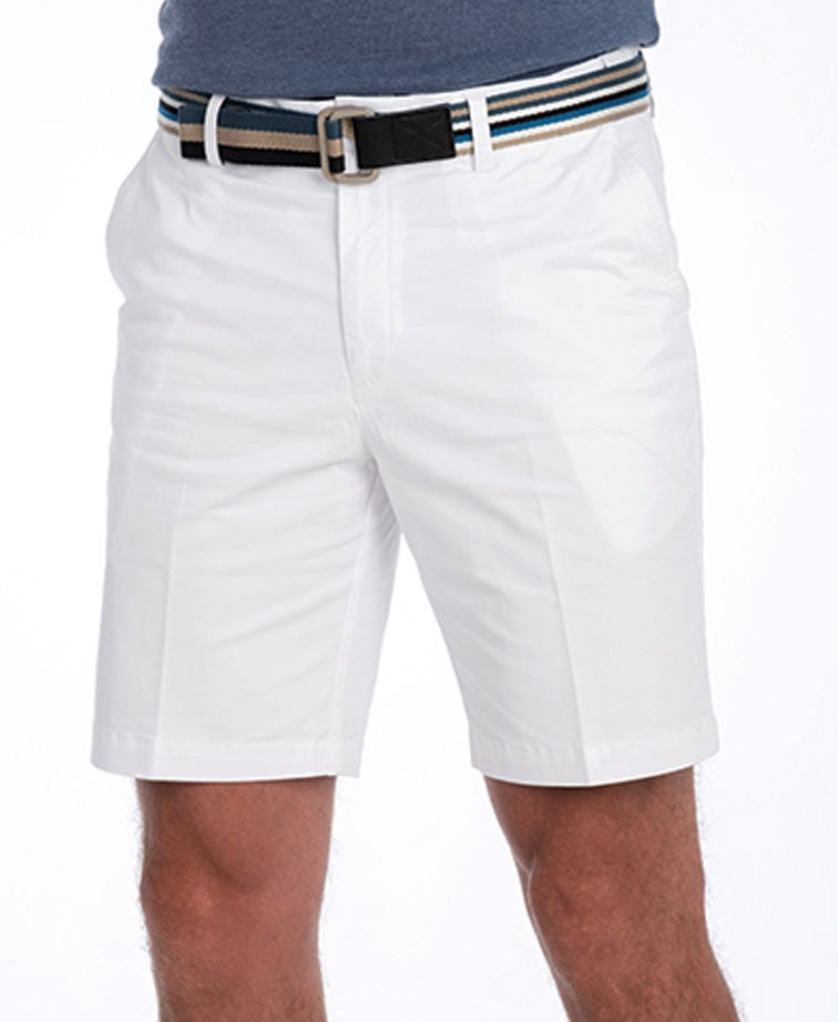 Bob Spears Shorts Flat Front - White