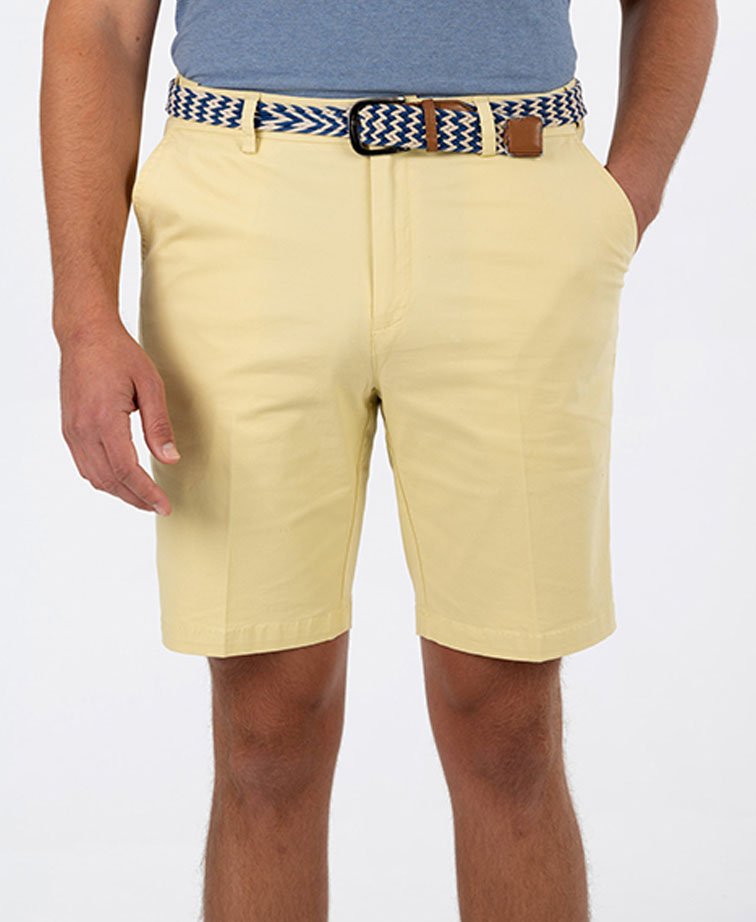 Bob Spears Shorts Flat Front - Lemon