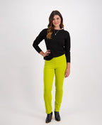 Vassalli Pant Bay Cord Slim Leg - Lime