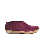 Glerups Shoe Cranberry Leather Sole - Cranberry