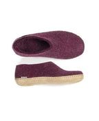 Glerups Shoe Cranberry Leather Sole - Cranberry