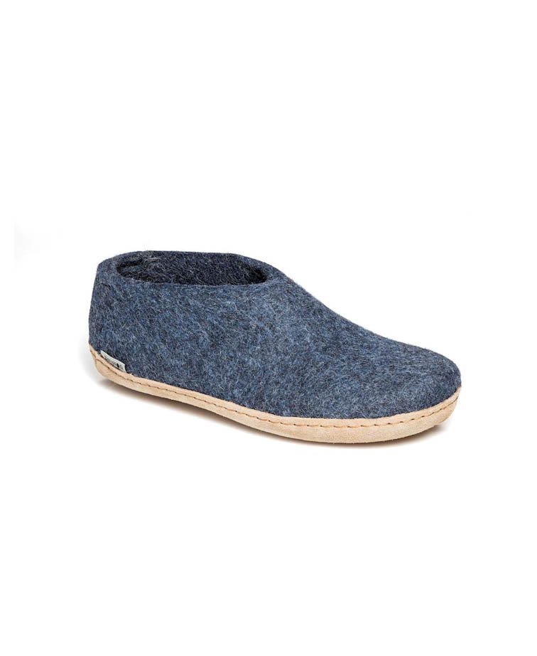 Glerups Shoe Denim Leather Sole - Denim