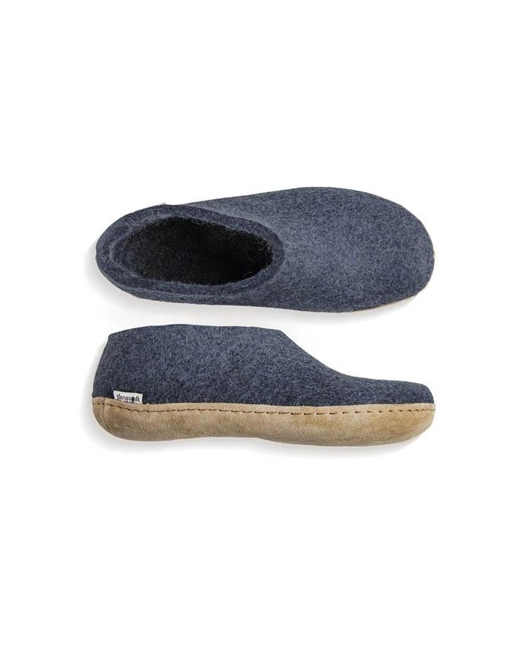 Glerups Shoe Denim Leather Sole - Denim