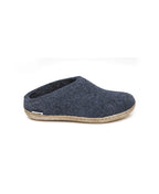 Glerups Slip-On Denim Leather Sole - Denim