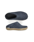 Glerups Slip-On Denim Leather Sole - Denim