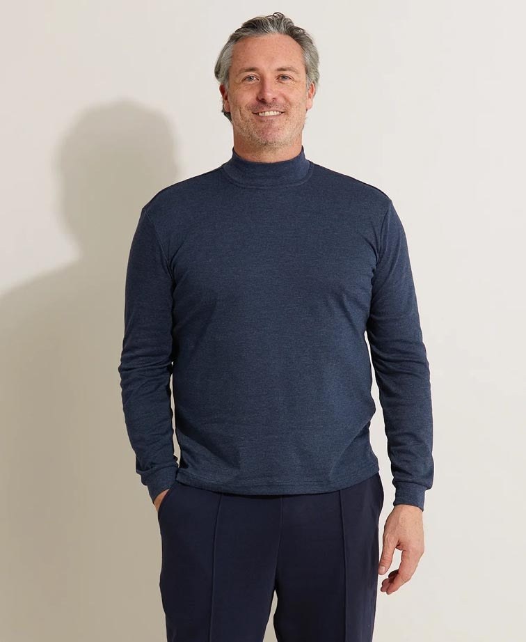 Breakaway Winterlock Skivvy - Denim Marle