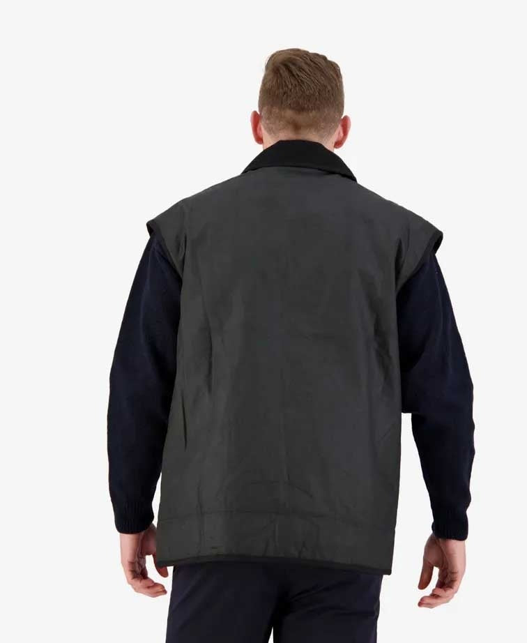 Swanndri Foxton Vest Wool Lined - Black