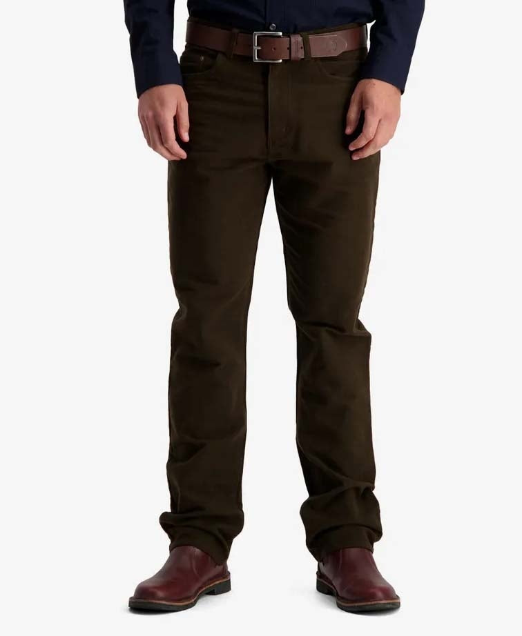 Swanndri Raker v2 Moleskin Jeans - Dark Olive