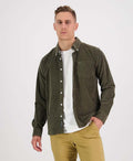 Swanndri Ranfurly Corduroy Shirt - Olive