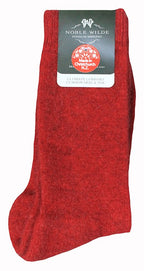 Noble Wilde Merino Possum Socks - Poppy