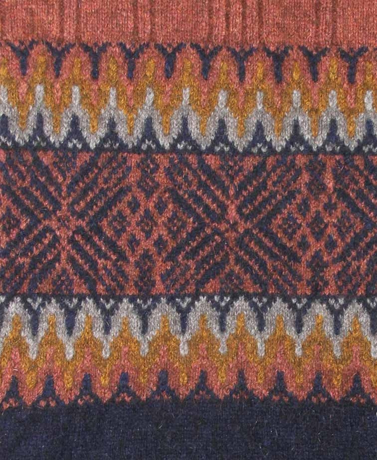 Noble Wilde Womens Norwdarn Sweater - Peach Base