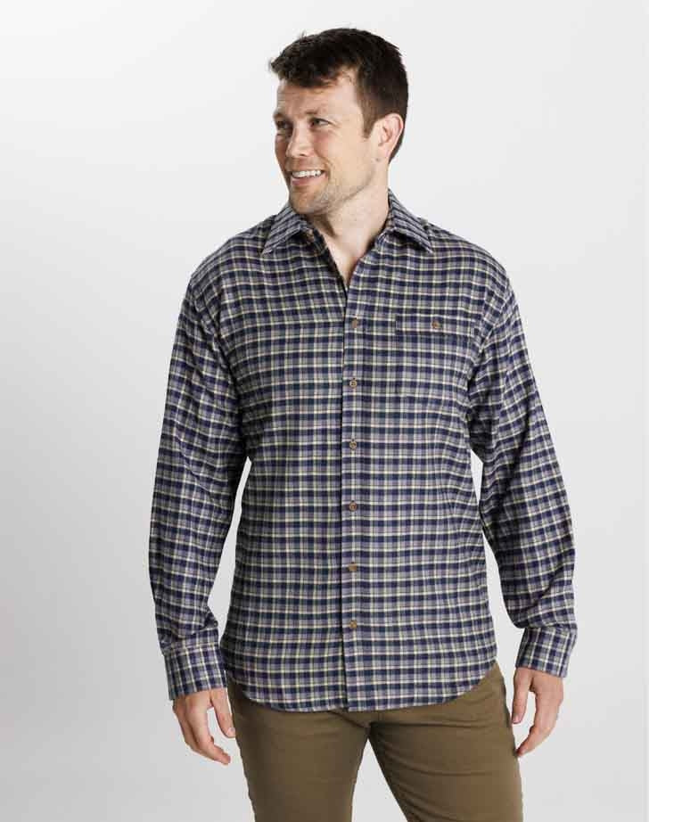 Vonnella Shirt L/S Check - Blue