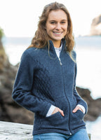 Noble Wilde Womens Honeycomb Jacket - Neptune