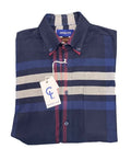 Country Look Shirt L/S Cotton Check - Berry