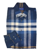Country Look Shirt L/S Cotton Check - Mustard