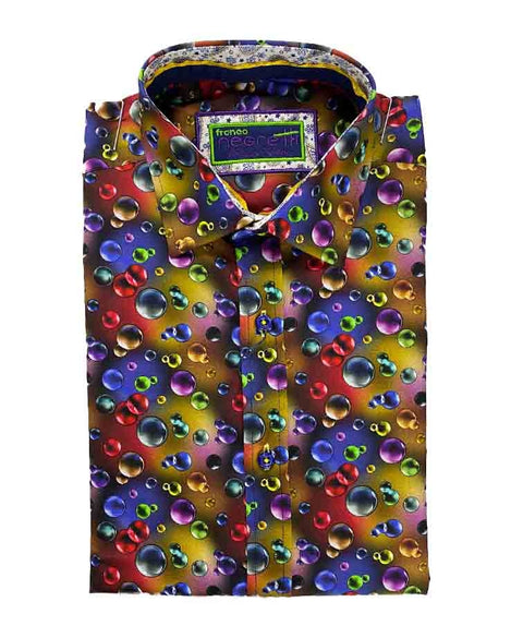 Franco Negretti Shirt L/S Pop Print - Multi