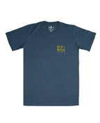 Global Culture Old & Wise Mens Tee - Blue Dusk