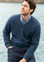 Noble Wilde Mens Oxford Vee - Neptune