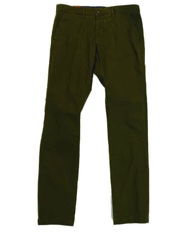 Michel Rouen Trousers Side Pocket Textured - T10 Moss