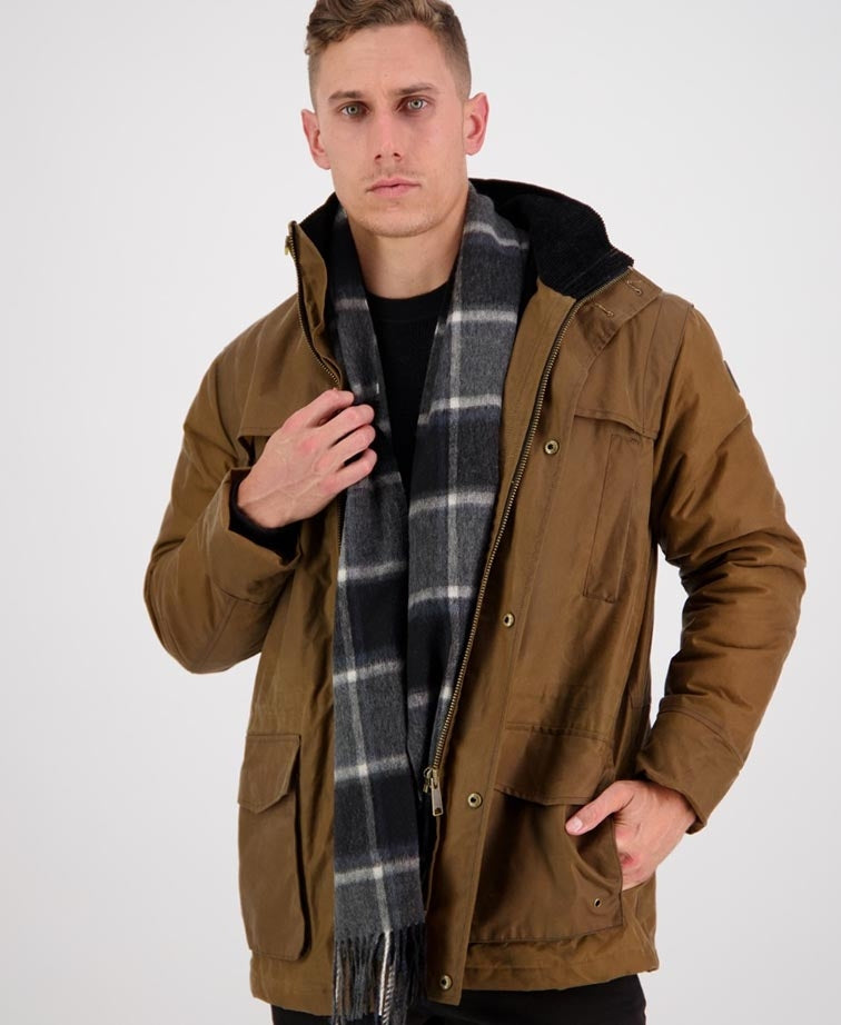 Swanndri Unisex Wool Scarfie - Night Check
