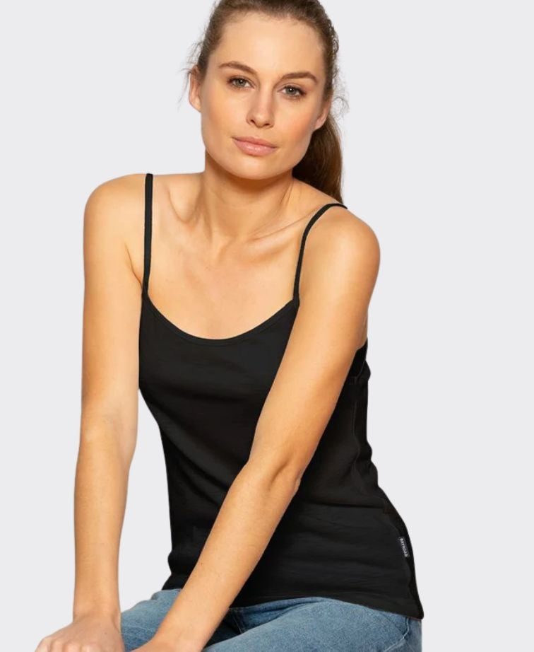 Bay Road Merinos Womens Cami - Black