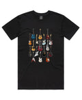 Isthatso Mens Famous Guitars - Black