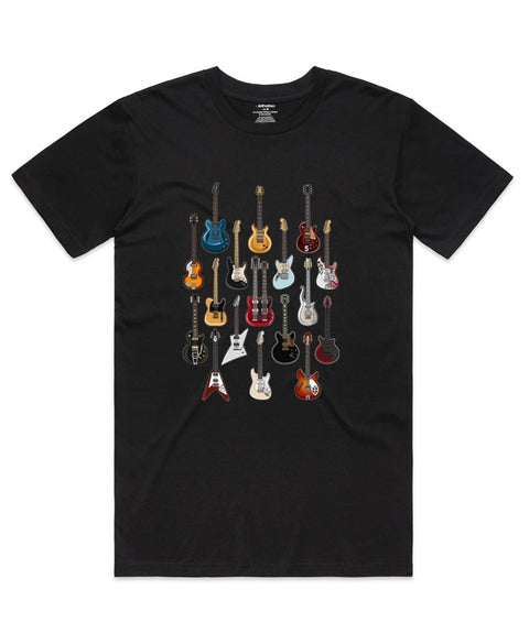 Isthatso Mens Famous Guitars - Black