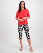 Vassalli Tee Boat Neck - Watermelon
