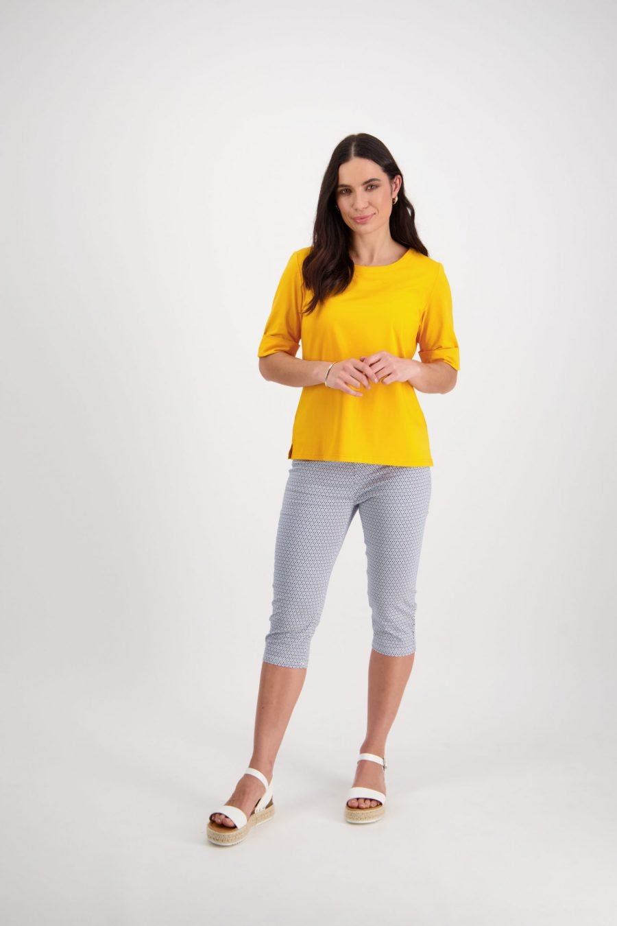 Vassalli Tee Boat Neck - Mango