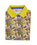 Michel Rouen Polo S/S Butterfly Print - Multi