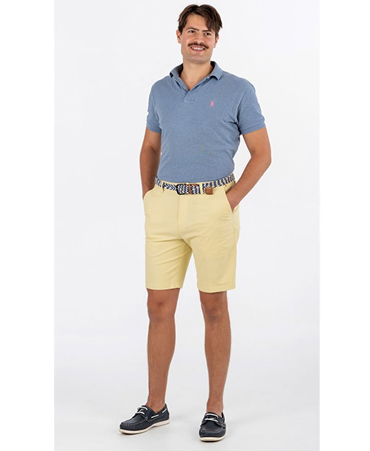 Bob Spears Shorts Flat Front - Lemon