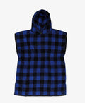Swanndri Taylors Kids Hooded Towel - Blue/Blk Check