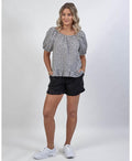 Knewe Top Alex S/S Peasant - Speckle