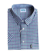 Aertex Shirt S/S Somerset Check - Green Check