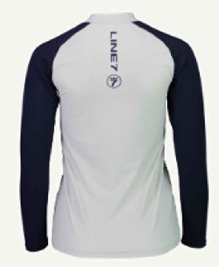 Line 7 Harbour Rash Top Womens - Navy/Grey