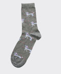 Columbine Cotton Poodles Crew - Light Grey
